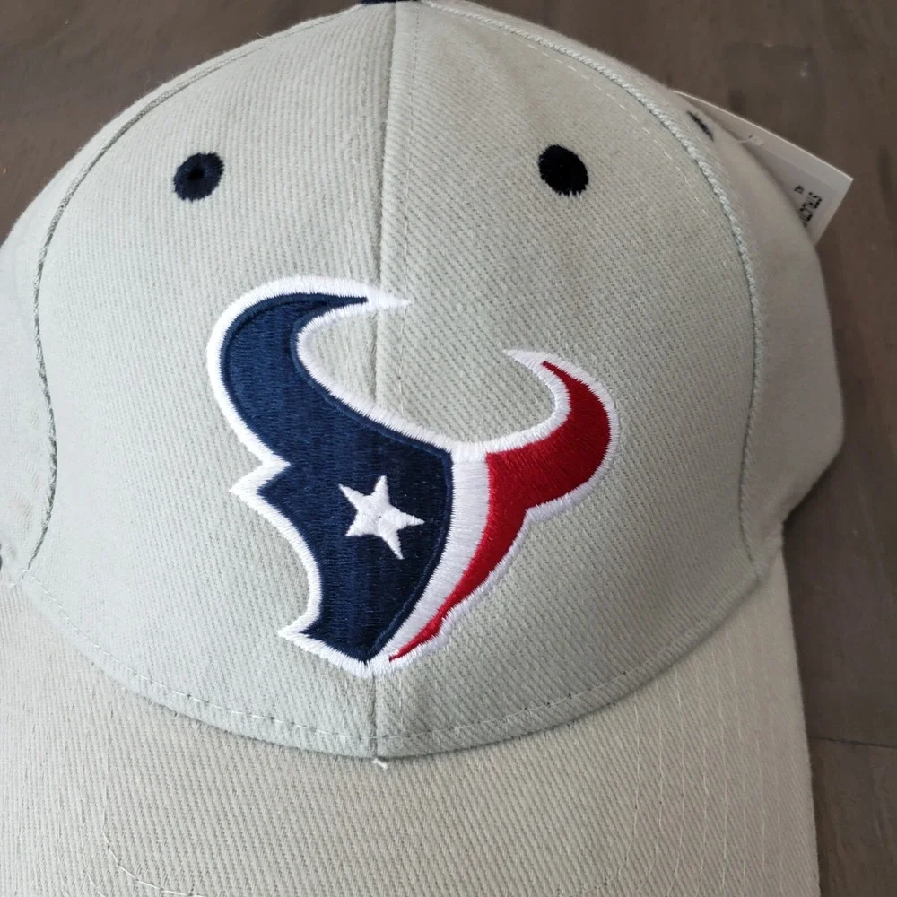 NEW Houston Texans Hat Cap Adult Strap Back Gray NFL Football Adjustable Mens A3